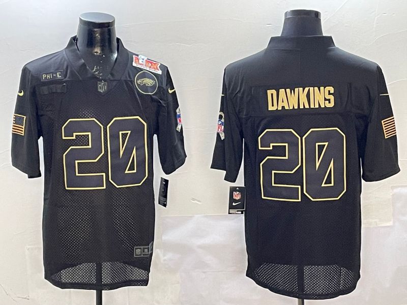 Men Philadelphia Eagles #20 Dawkins Black 2025 Nike Salute to Service Limited NFL Jersey style 2->philadelphia eagles->NFL Jersey